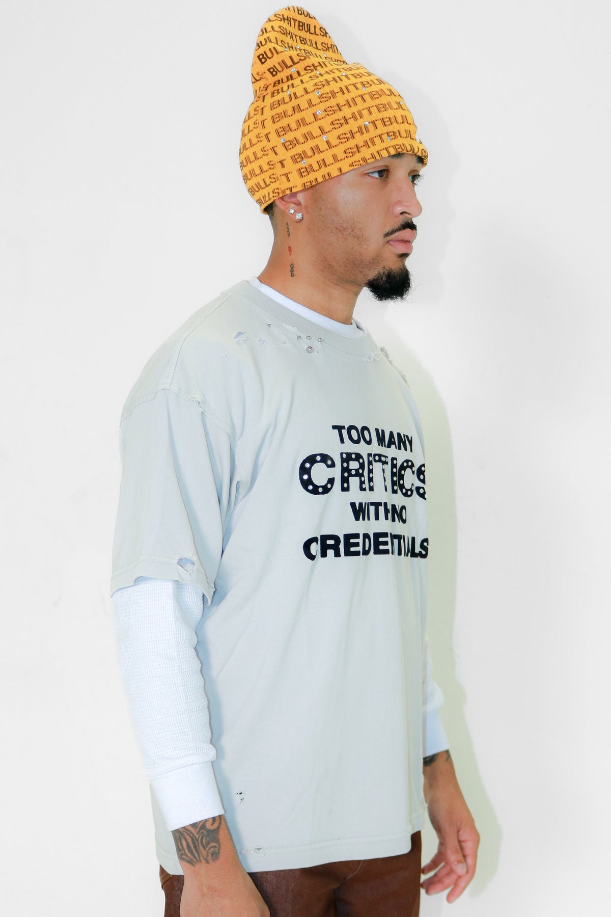 Off-White Critics Rhinestone Tee