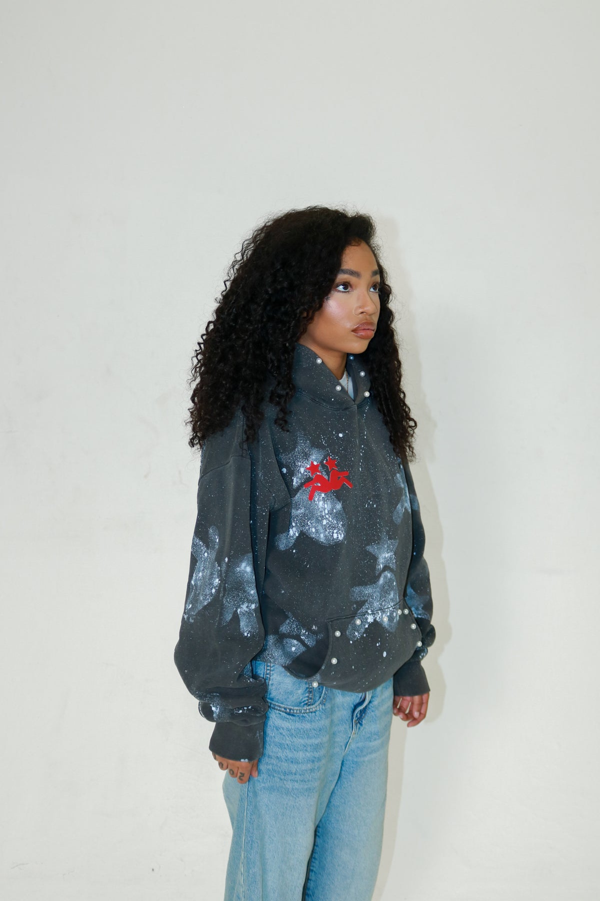 Grey Rebirth Pearl Hoodie