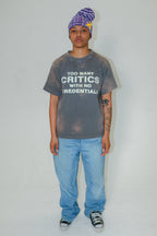 Grey Critics Rhinestone Tee