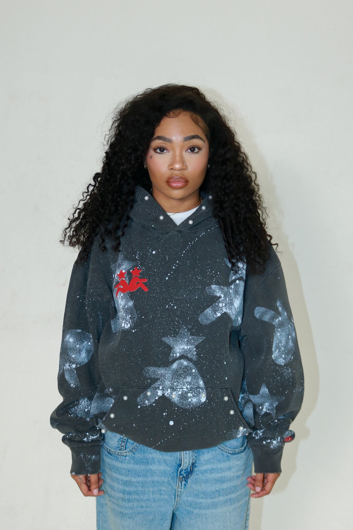 Grey Rebirth Pearl Hoodie