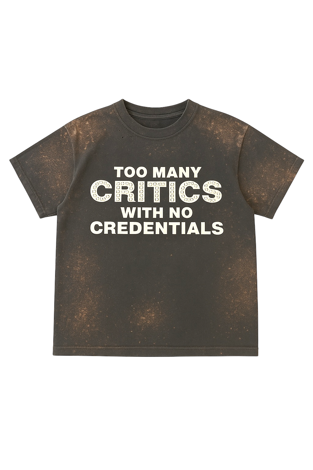 Grey Critics Rhinestone Tee